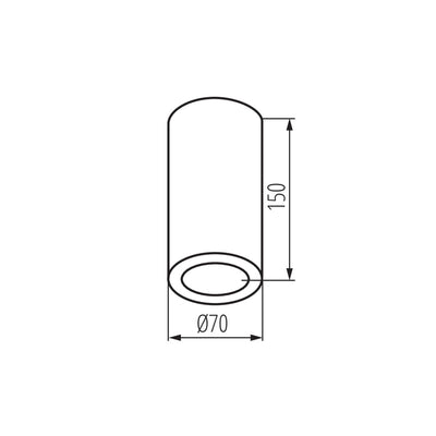 FARETTO DECORATIVO AQILO E14 IP65 DSO-B - KANLUX