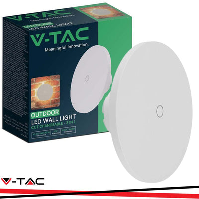 12W LAMPADA LED DA MURO BIANCA DIMMERABILE 3IN1