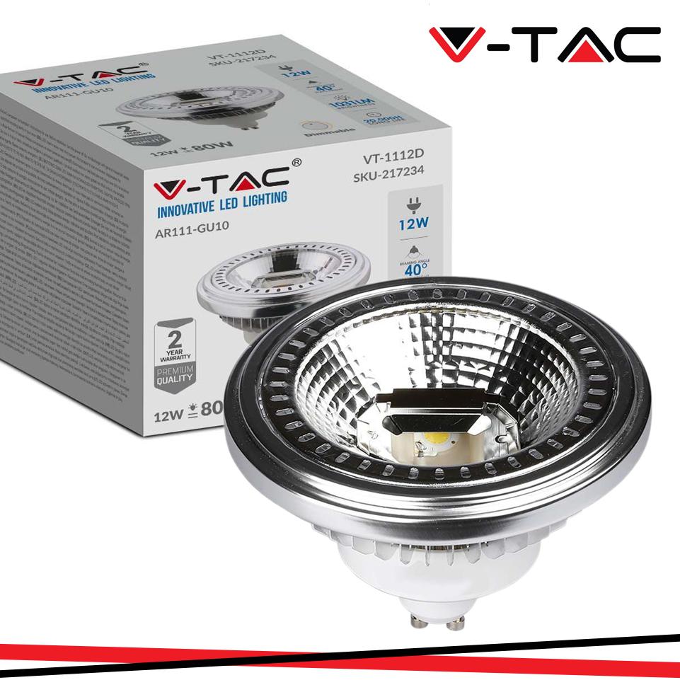 LED LAMPADA AR111 12W GU10 4000K DIMMERABILE