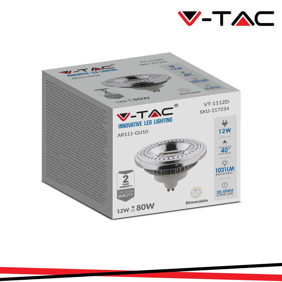 LED LAMPADA AR111 12W GU10 4000K DIMMERABILE