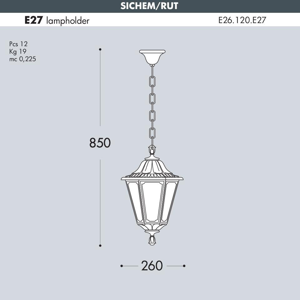 SICHEM/RUT NERO TRASP E27