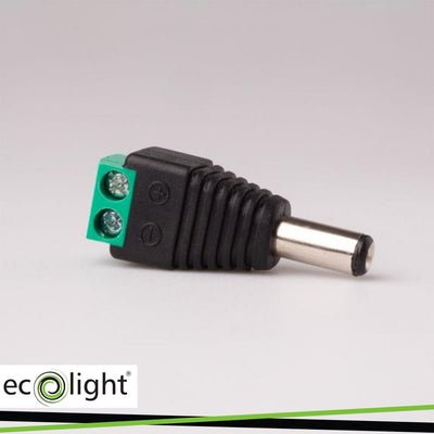 DC 2.1/5.5 PLUG WITH QUICK CONNECTOR FOR MONO LED STRIPS