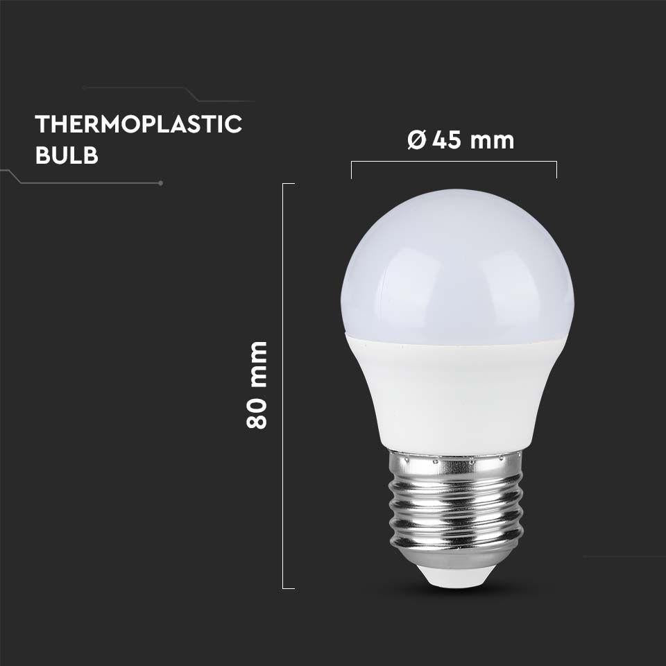 LED LAMPADINA SAMSUNG CHIP 3.7W E27 G45 PLASTICA 4000K