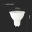 LED LAMPADA SAMSUNG CHIP - GU10 6W PLASTICA SMD WITH LENS 3000K
