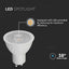 LED LAMPADINA SAMSUNG CHIP GU10 6W  RIPPLE PLASTICA 110  D 6400K