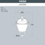PIETRO NERO TRASP POWER LED E27 60W 4000K