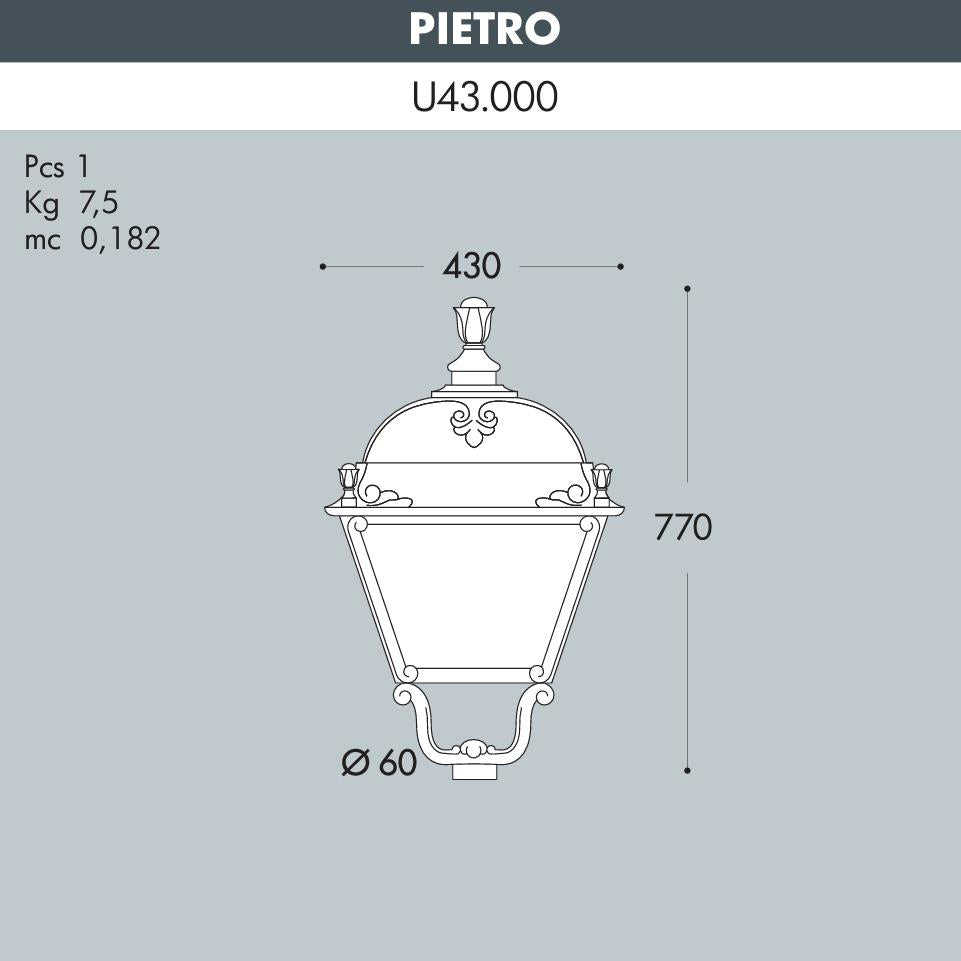 PIETRO NERO TRASP POWER LED E27 60W 4000K