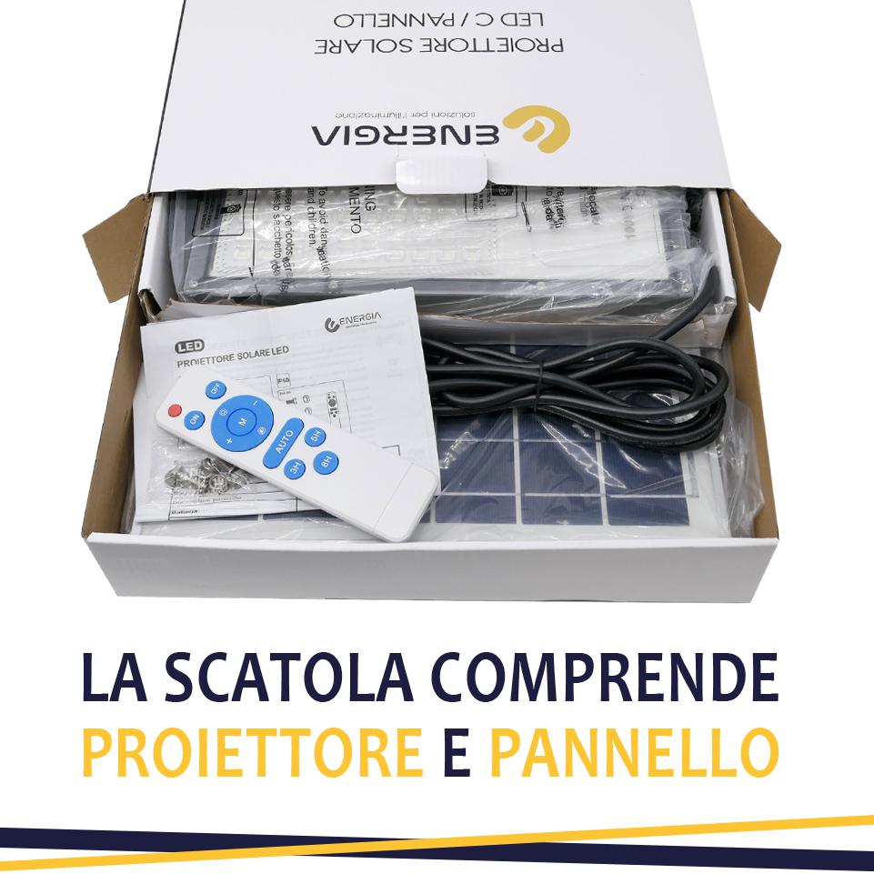 PROIETTORE SOLARE 300W 6500K IP65 3240LM