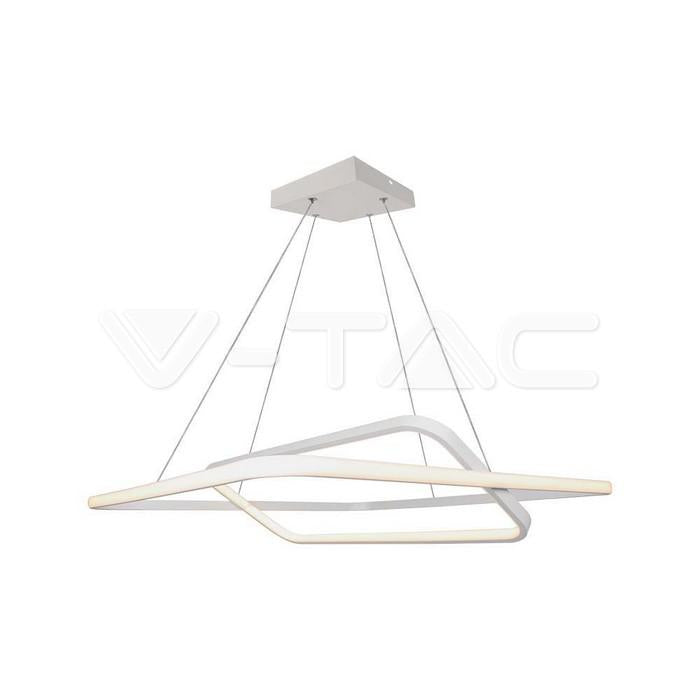 50W LED LAMPADA A SOSPENSIONE IN METALLO DI DESIGN 600 X 600 X 1200MM BIANCA 3000K DIMMERABILE