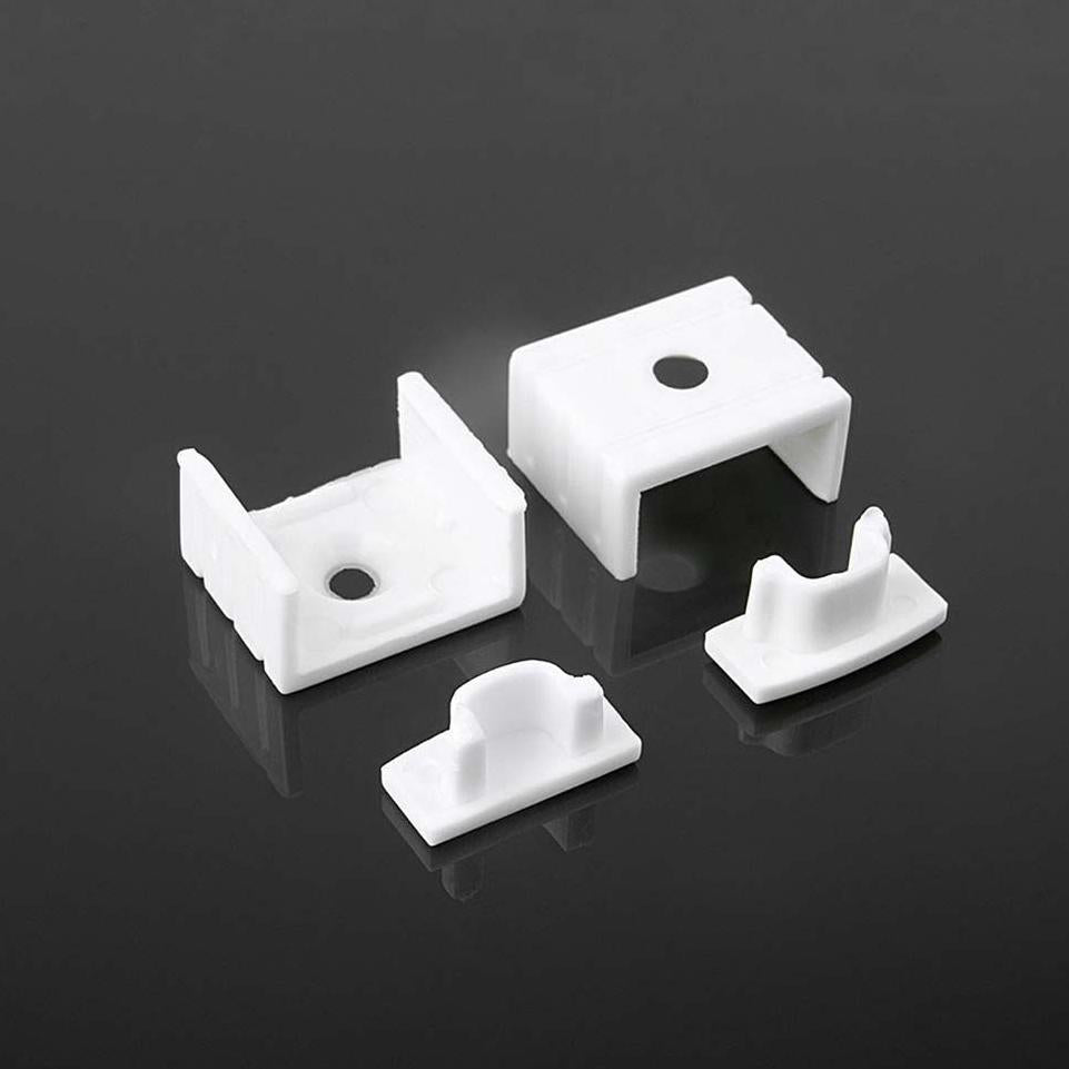 LED PROFILO IN ALUMINIO PER STRISCIA2000X17.4X7MM MILKY