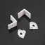 LED PROFILO IN ALUMINIO PER STRISCIA2000X15.8X15.8MM MILKY
