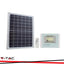20W LED PROIETTORE SOLARE 6400K CORPO BIANCO