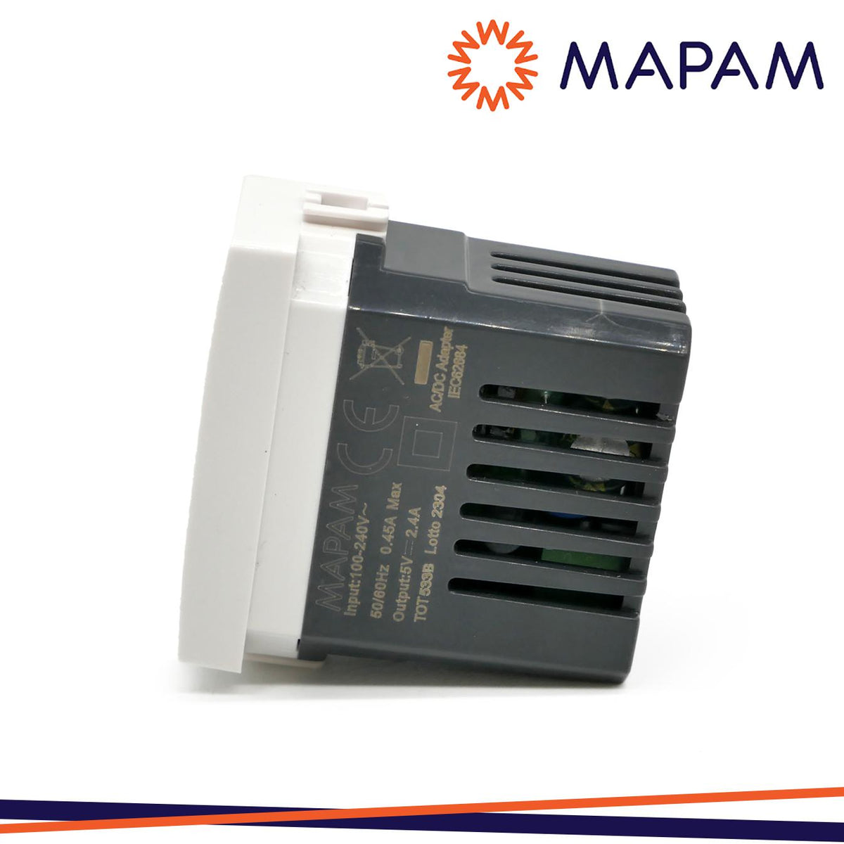 PRESA USB 5V=2.4A A+C T3 JOY 533B BIANCO