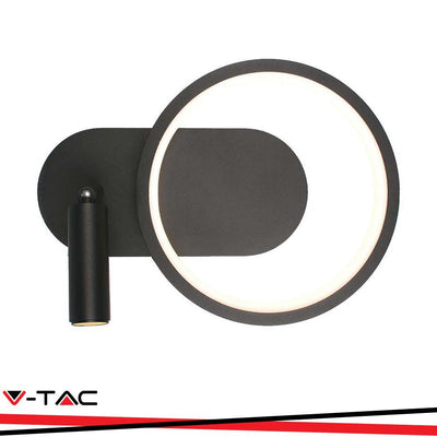 14W LED LAMPADA DA PARETE DI DESIGN 250*100*180MM CORPO NERO 4000K