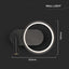 14W LED LAMPADA DA PARETE DI DESIGN 250*100*180MM CORPO NERO 4000K