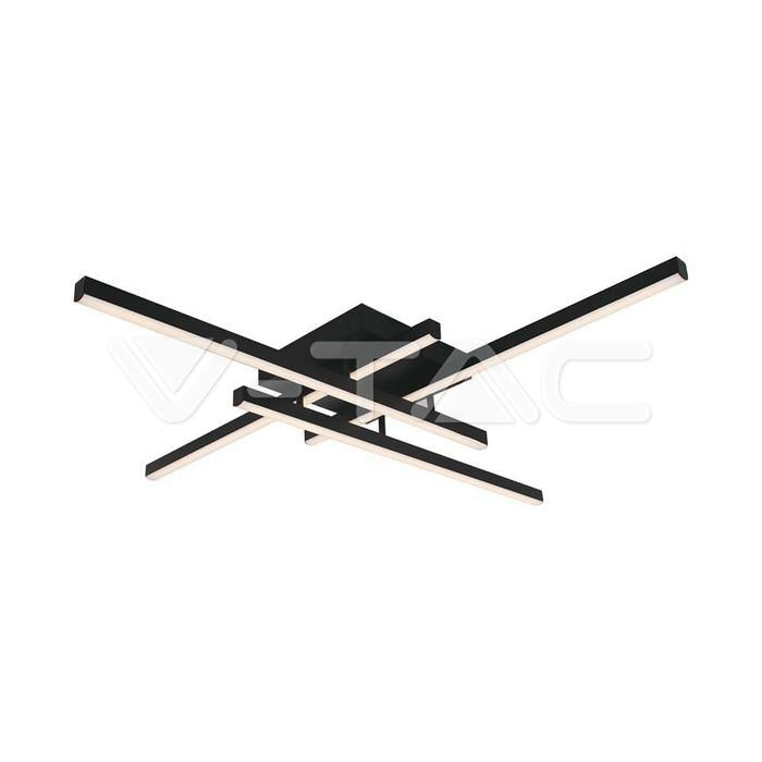 38W LED PLAFONIERA DI DESIGN NERA 850*850*105MM 4000K