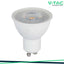 LED LAMPADINA SAMSUNG CHIP GU10 6W   RIPPLE PLASTICA 110  D 3000K