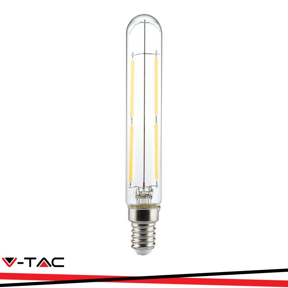 LED LAMPADINA 4W E14 T20 FILAMENT CLEAR VETRO 3000K