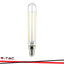 LED LAMPADINA 4W E14 T20 FILAMENT CLEAR VETRO 3000K
