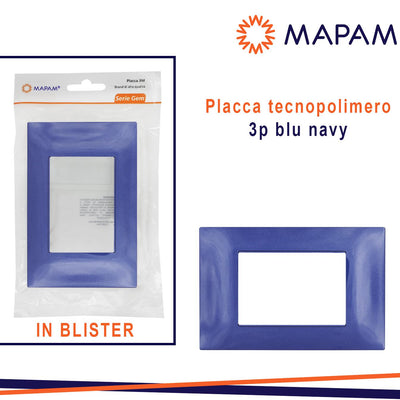 PLACCA 6003-10 3P NAVY/VMR-PLN IN BLISTER