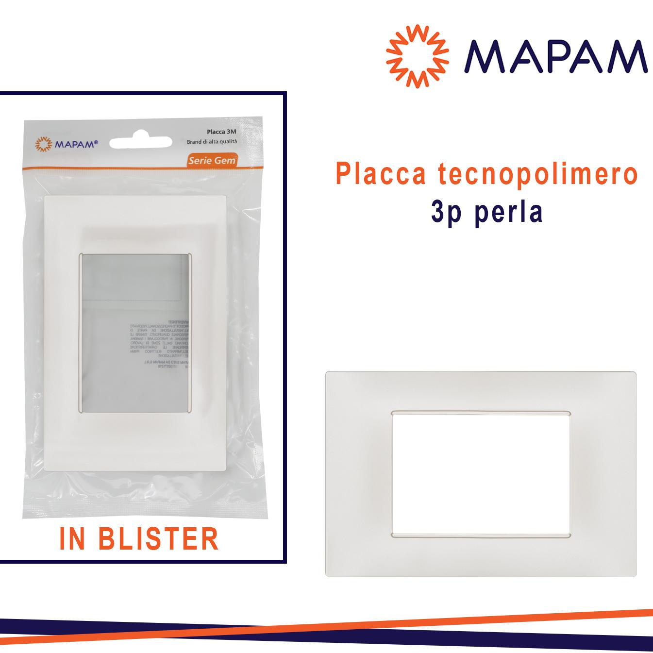 PLACCA 6003-21 3P PERLA/VMR-PLN IN BLISTER