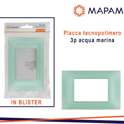 PLACCA 6003-23 3P ACQUA MARINA VMR-PLN T2 GEM IN BLISTER