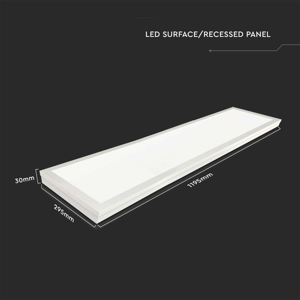 36W LED PANNELLO 1200X300 MM 2IN1 4000K 6PZ/SET