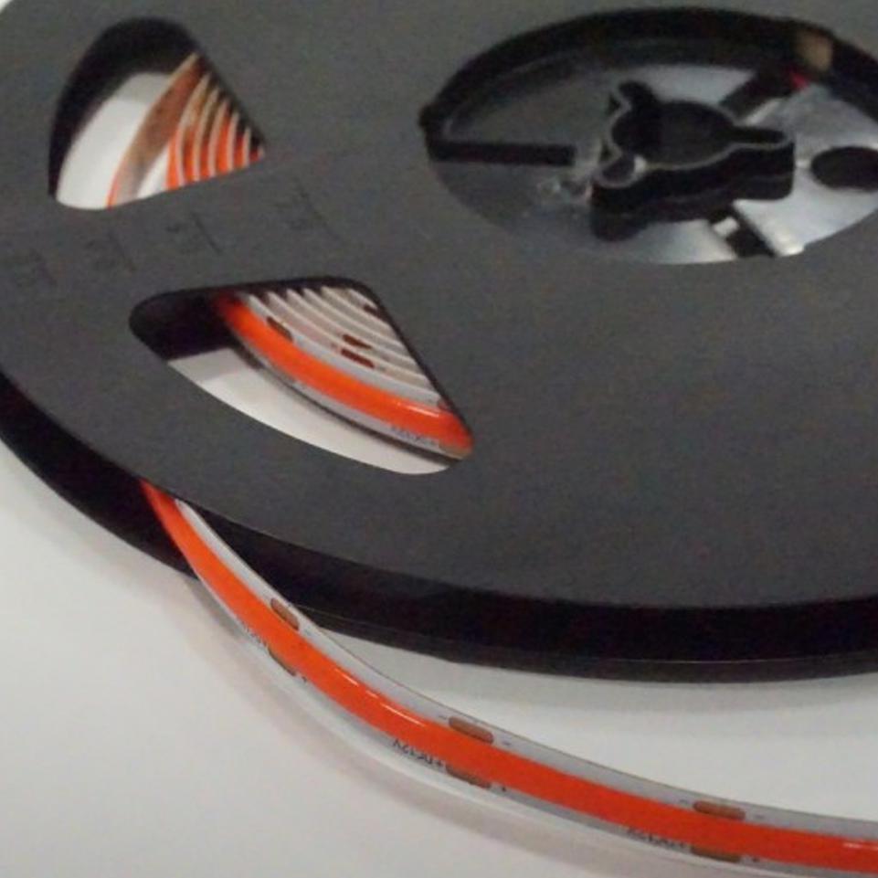 STRISCIA LED COB 480LED 9W ROSSO IP20 BOBINA DA 5MT