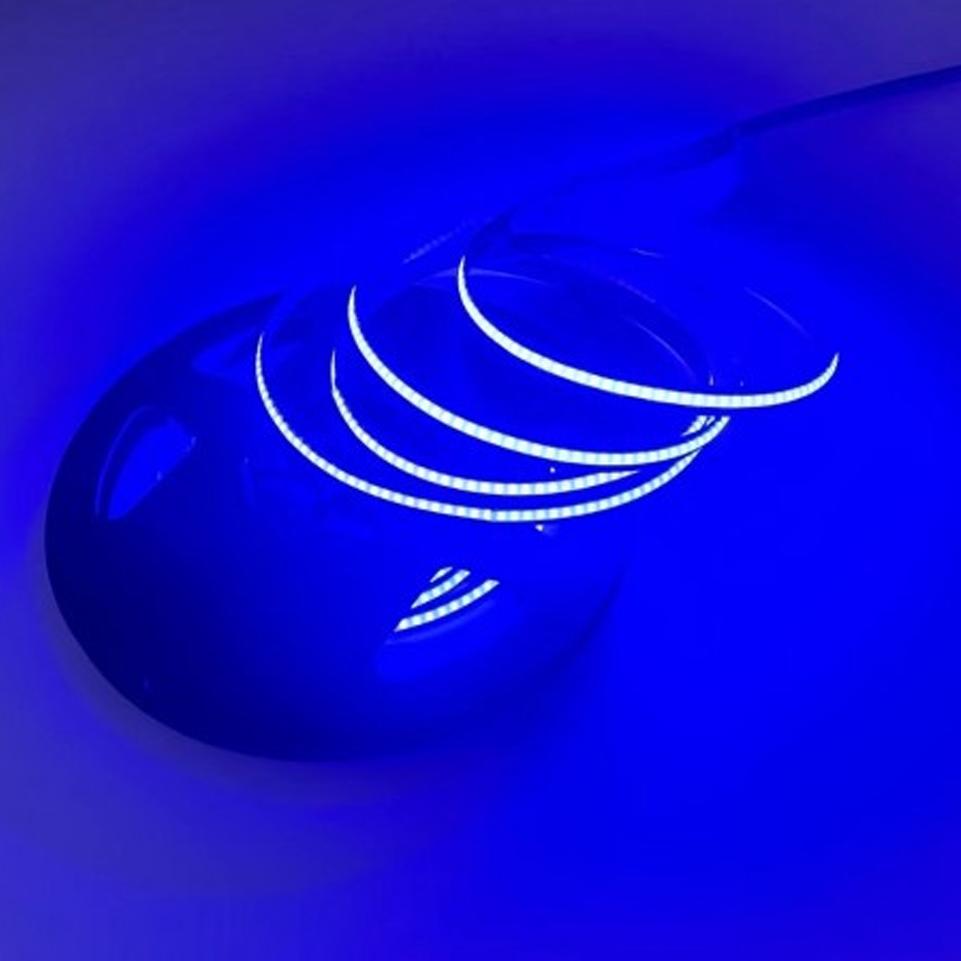 STRISCIA LED COB 480 LED 9W BLU IP20 BOBINA DA 5MT