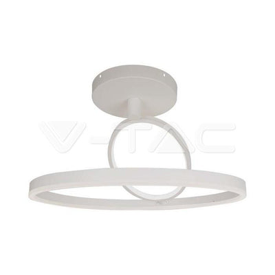 37W LED DESIGNER CEILING LIGHT CORPO BIANCO 500*200MM DOUBLE ROUND 4000K