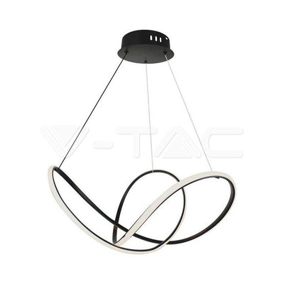 49W LED LAMPADA A SOSPENSIONE DECORATIVA 70*20CM CORPO NERO 3000K