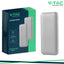 10000MAH POWER BANK 2A 30CM TYPE C CABLE-SILVER