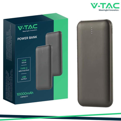 10000MAH POWER BANK 2A 30CM TYPE C CABLE-GREY