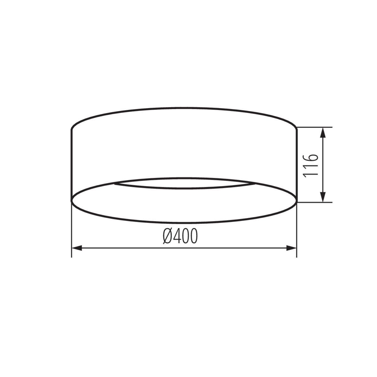 PLAFONIERA LED RIFA LED 17,5W WW N1 - KANLUX