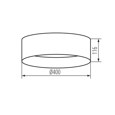 PLAFONIERA LED RIFA LED 17,5W WW N1 - KANLUX