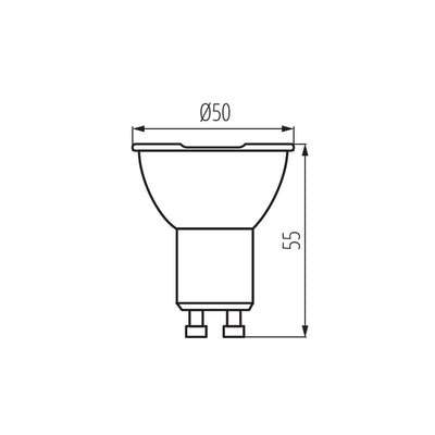 LAMPADINA LED IQ-LED GU10 4,9W-CW - KANLUX