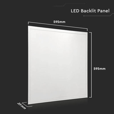 LED PANNELLO 36W 600X600MM BACKLIT  120LM/W 6400K 10PCS/SET