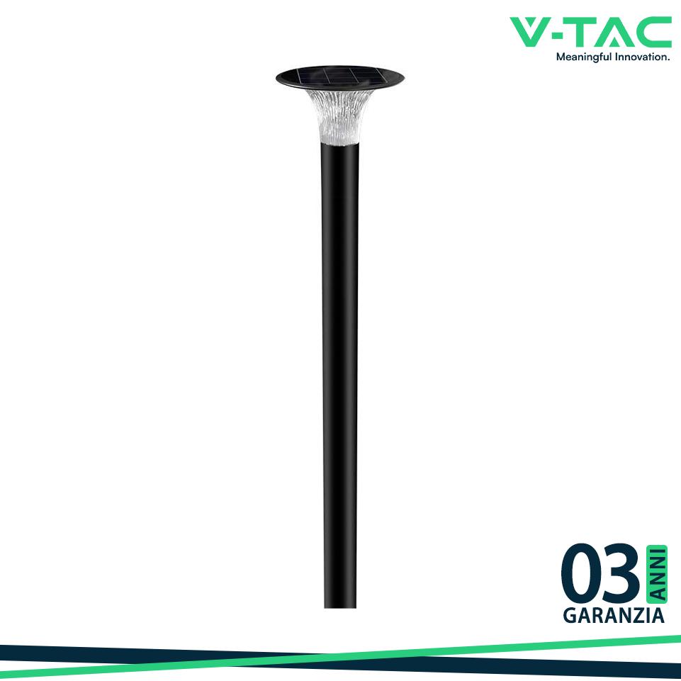 15W LED LAMPADA LED SOLARE DA TERRA LIFEPO4 BATTERIA 6000MAH 6000K+4000K NERO