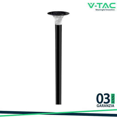 15W LED LAMPADA LED SOLARE DA TERRA LIFEPO4 BATTERIA 6000MAH 6000K+4000K NERO