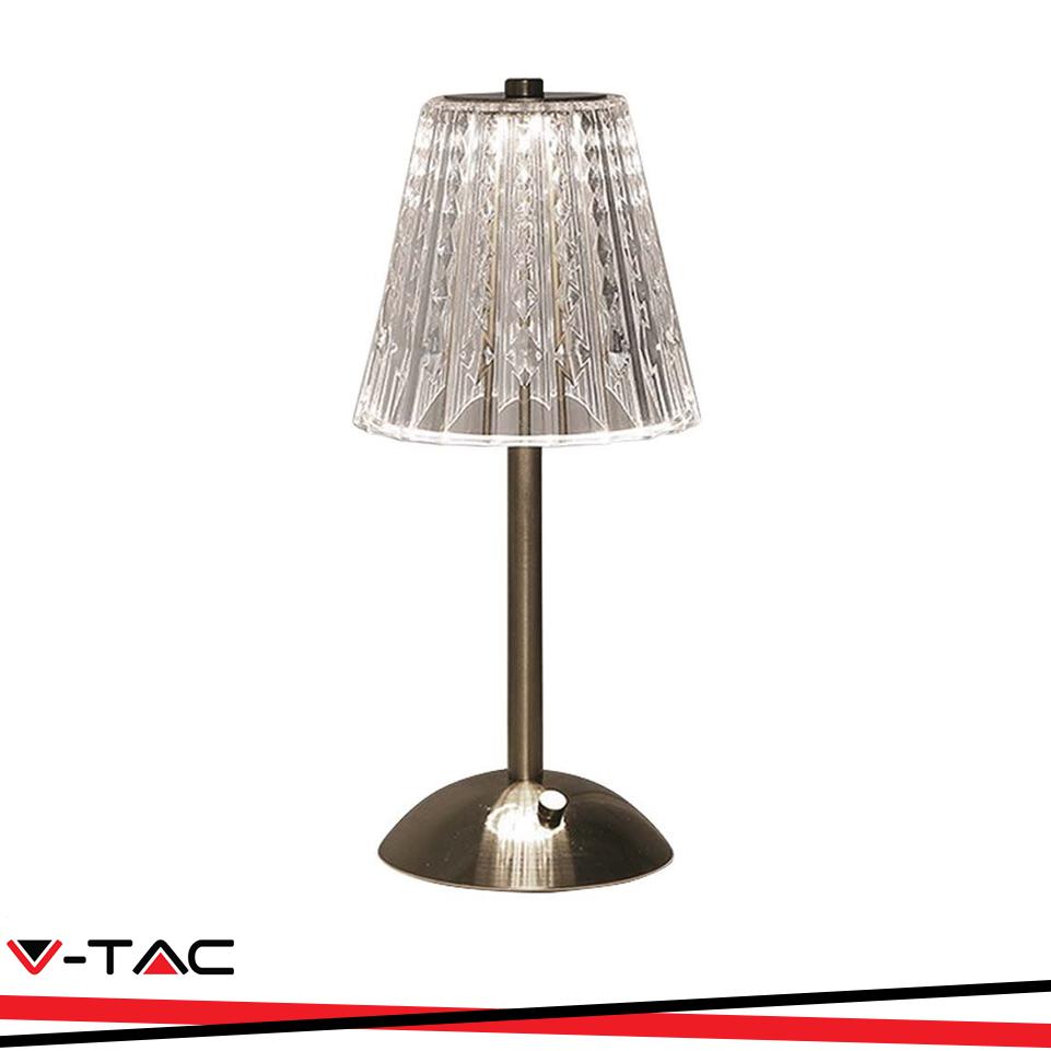 3W LED TABLE LAMP 3IN1 NICKLE SAND