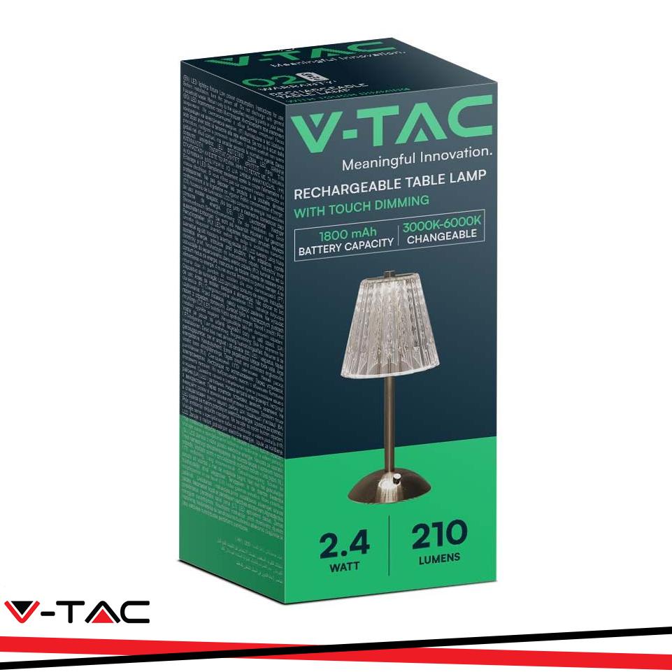 3W LED TABLE LAMP 3IN1 NICKLE SAND
