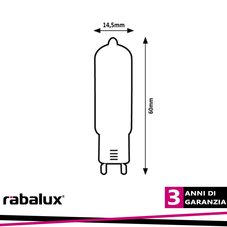 FIL. LED, G9, 4W, 460LM, 3000K