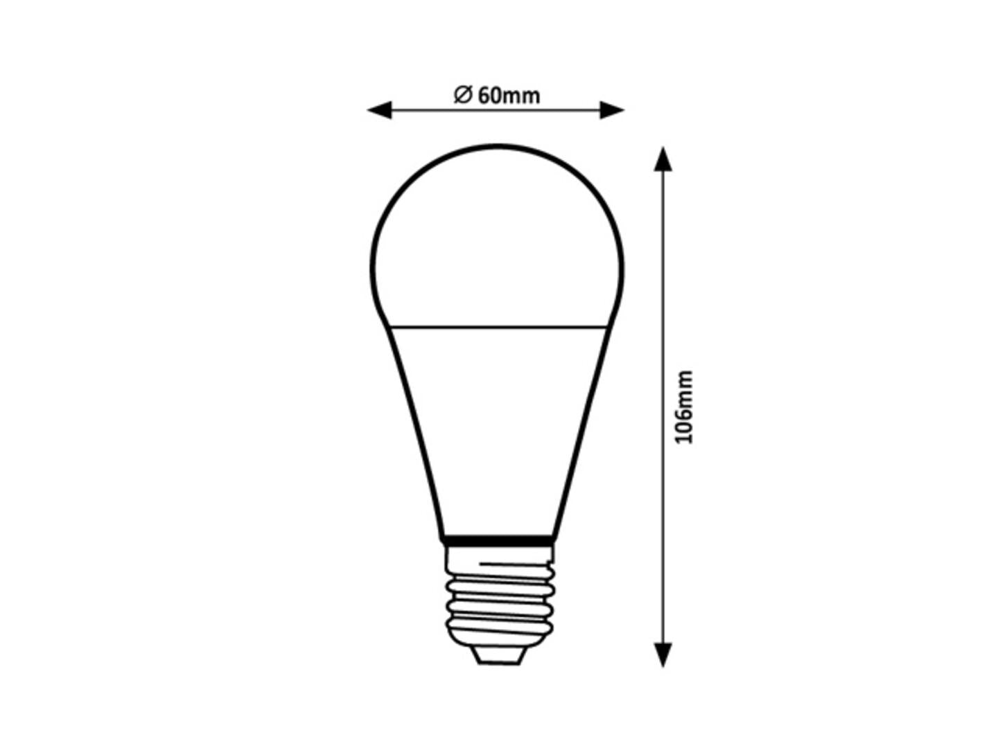 LAMPADINA LED E27 A60 9W 6500K 810LM