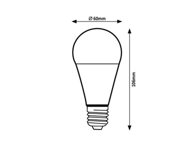 LAMPADINA LED E27 A60 9W 6500K 810LM