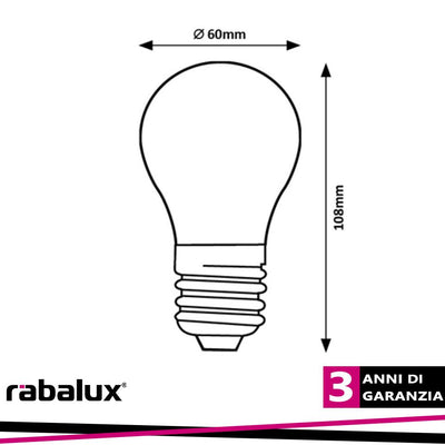 FIL. LED, E27 A60, 8W, 1050LM, 2700K