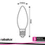 FIL. LED, E14 C37, 4W, 500LM, 2700K