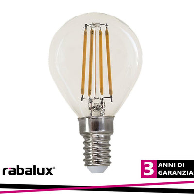 FIL. LED, E14 G45, 4W, 500LM,  2700K