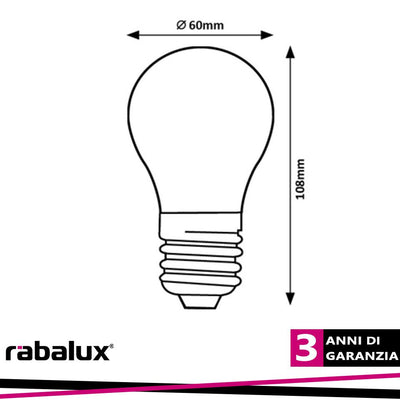 FIL. LED, E27 A60, 7W, 850LM   2700K