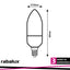 SMD LED, E14 C37, 5W, 470LM, 3000K