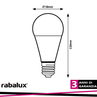 SMD LED, E27 A60, 10W, 1055LM, 4000K